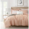 thumbnail image 2 of Chezmoi Collection Katrina 6-Piece Floral Comforter Set Full Size, Coral/White, Soft Jacquard Textured Lightweight Bedding for All Season, 2 of 9