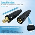 thumbnail image 2 of Paquete de 2 Conectores Rápidos para Cables de Soldadura LC-40, Conectores de Soldadura Macho y Hembra para Accesorios de Máquina de Soldar, 2 of 5