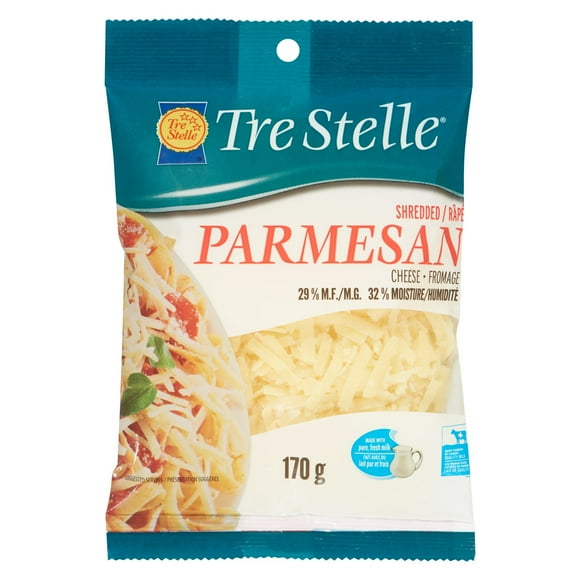 Fromage parmesan râpé Tre Stelle 170g