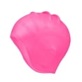 thumbnail image 4 of Gorro de natación de silicona kusrkot flexible alta elasticidad para deportes acuáticos adultos Rosa, 4 of 8
