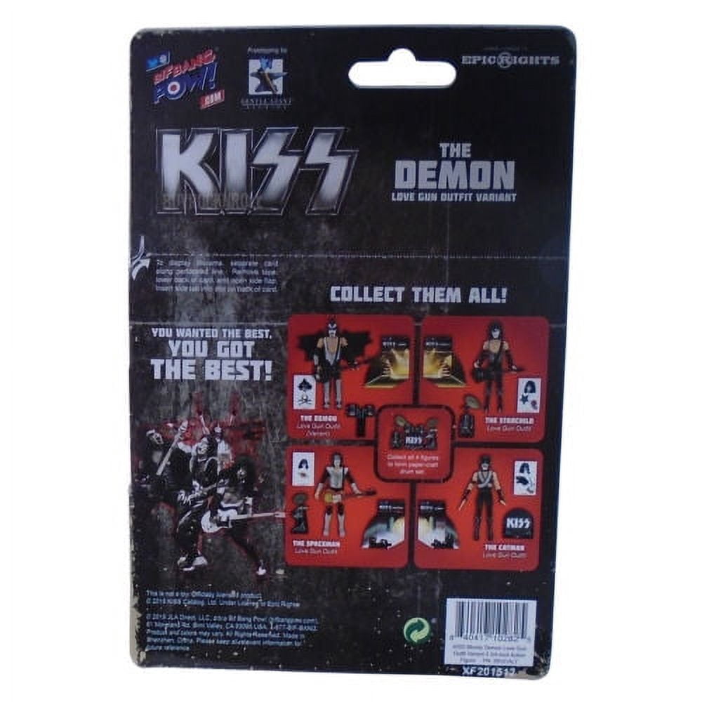 KISS 2015 Bif Bang Pow! Love Gun Variant Bloody Demon Gene Simmons 3 3/4" Figure