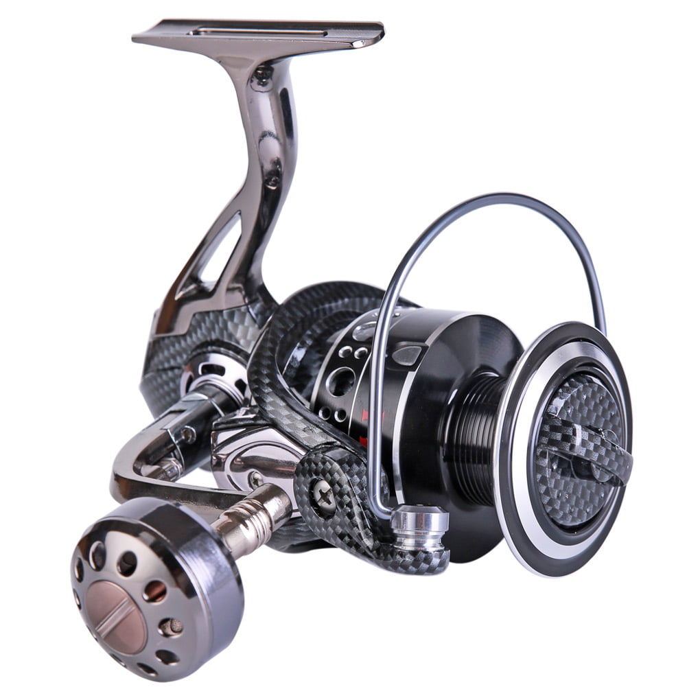 Max Drag 46lb Spinning Fishing Reels 5.2:1 High Speed Saltwater Fresh Water Bass 