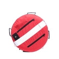thumbnail image 1 of Soidarity Marcadores de superficie resistentes con bandera de buceo, boya, buceo, pesca submarina, esnórquel, equipo de señal de seguridad en el mar, Deportes acuáticos Rojo Soidarity OD024449-02, 1 of 6