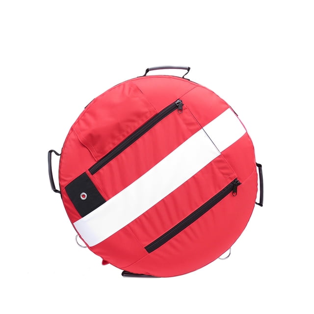 Soidarity Marcadores de superficie resistentes con bandera de buceo, boya, buceo, pesca submarina, esnórquel, equipo de señal de seguridad en el mar, Deportes acuáticos Rojo Soidarity OD024449-02