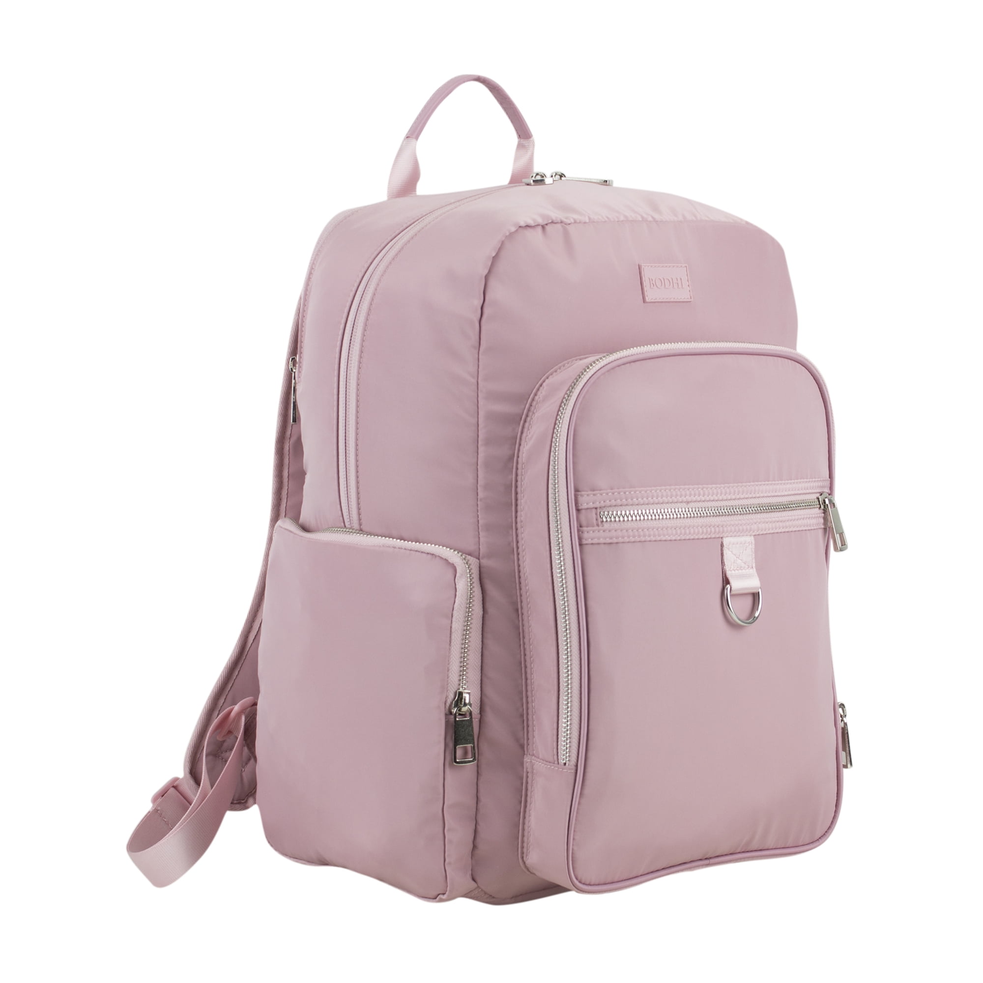 Bodhi Athleisure Luxe Essential Backpack with Trolley Sleeve Dusty Pink