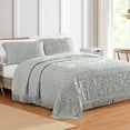 thumbnail image 2 of Collections Etc Luxurious Medallion Chenille Fringe Border Bedspread, 2 of 3