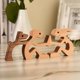 thumbnail image 5 of Adorno de talla de madera para cachorro familiar, perro mascota de madera maciza Natural Fa, 5 of 5