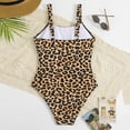 thumbnail image 7 of enyan Toddler Swimsuit Girls One Piece Swimsuits Sleeveless Ruffle Bathing Suit Cute Kids UPF 50+ Rashguard Swimwear,Brown,13-14 Years, 7 of 7