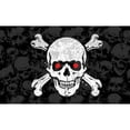 thumbnail image 1 of Tapestry Skulls Piles, diseño de bandera de anime, para colgar en la pared, 150 x 90 cm, 1 of 1