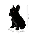 thumbnail image 3 of Figurine de Chiot en Résine Floquée Statue de Chien Réaliste pour Jardin Patio Fenêtre Déco de Pâques, 3 of 6