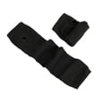thumbnail image 1 of Zhuge Guantes largos sin dedos a rayas para mujer, calentadores de brazos tejidos de invierno para punk rock, cosplay, gótico y fiesta de Navidad, color negro, 1 of 4