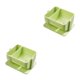 thumbnail image 2 of Soporte de esponja de maquillaje ABS autoadhesivo Minnieouse 2 compartimentos Verde 2Conjunto, 2 of 6