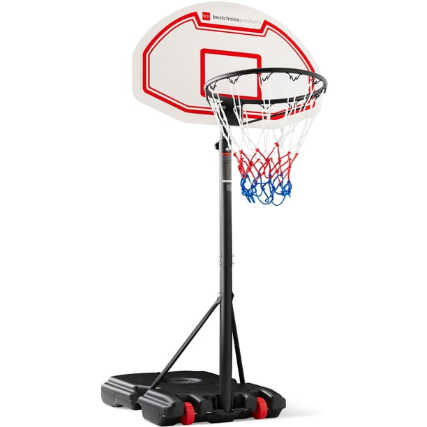 Canasta de baloncesto Best Choice Products para niños, ajustable en altura