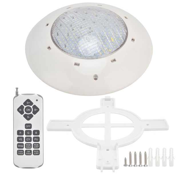 Luz LED para piscina impermeable IP68, luz subacuática colorida RGB montada en la pared con Control remoto AC12V (25W 2500LM)