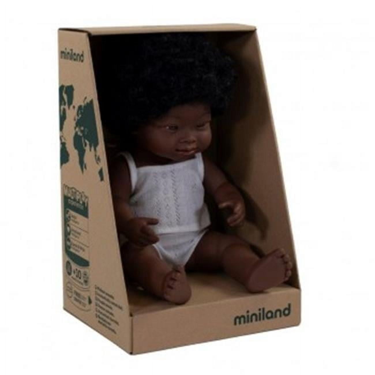 Miniland Educational 15 African Boy with Down Syndrome Baby Doll with Anatomically Correct Features Walmart
