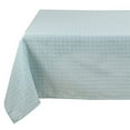 thumbnail image 2 of Fennco Styles Modern Stitched Line Tablecloth 50" W x 70" L - Aqua Woven Table Cover for Home Décor, Dining Table, Banquet, Family Gathering, Holiday and Special Occasion, 2 of 3