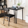 thumbnail image 4 of Dining Table Set for 2, 3Pcs Kitchen Dining Room Set Dining Room Table Set with 2 Upholstered Chairs for Small Space Kitchen Apartment (Black), 4 of 9