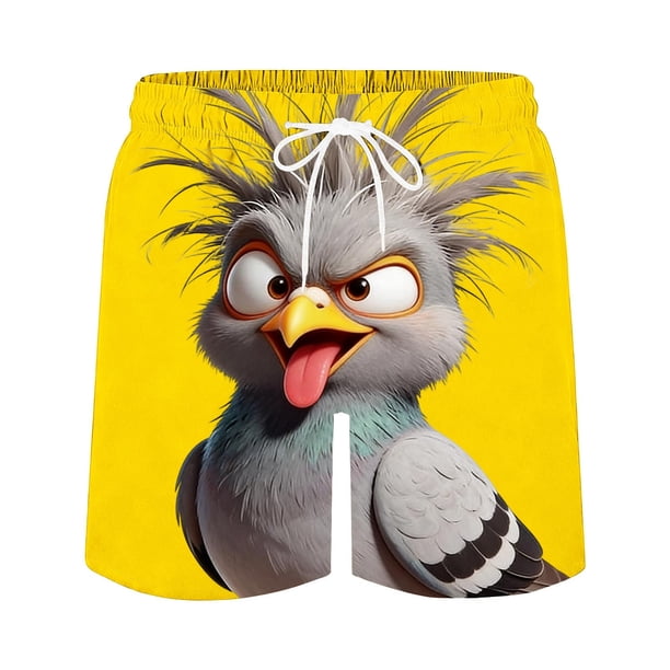 Pantalones de Natación de Verano de Ocio de la Playa de los Hombres con Cordón, Poliéster Transpirable Ligero para el Uso Informal