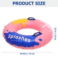 thumbnail image 2 of Pool Float inflatable Swim Ring Adult Swim Ring Summer Floating Ring with Handle, 2 of 8