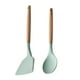 thumbnail image 1 of 2 PC BPA liberan el silicón antiadherente que cocina los utensilios de cocina fijados, silicón de madera de la resistencia al calor de la manija, 1 of 5