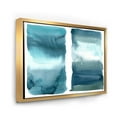 thumbnail image 3 of Designart 'Abstract Impression Ocean Blue Aquatic I' Modern Framed Canvas Wall Art Print, 3 of 5