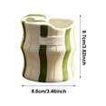 thumbnail image 3 of Hand Drawn Striped Wavy Ceramic Mug, Unique Porcelain Latte Cup, Cute Coffee Cup for Home Daily Use & Gift, 3 of 5
