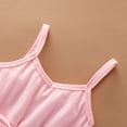 thumbnail image 5 of Lenpel Toddler Baby Girls' Sleeveless Jumpsuits Soft Cotton Spaghetti Strap Tie Waist Cami Rompers Active Overalls with Pockets 1-6 Y, 5 of 6