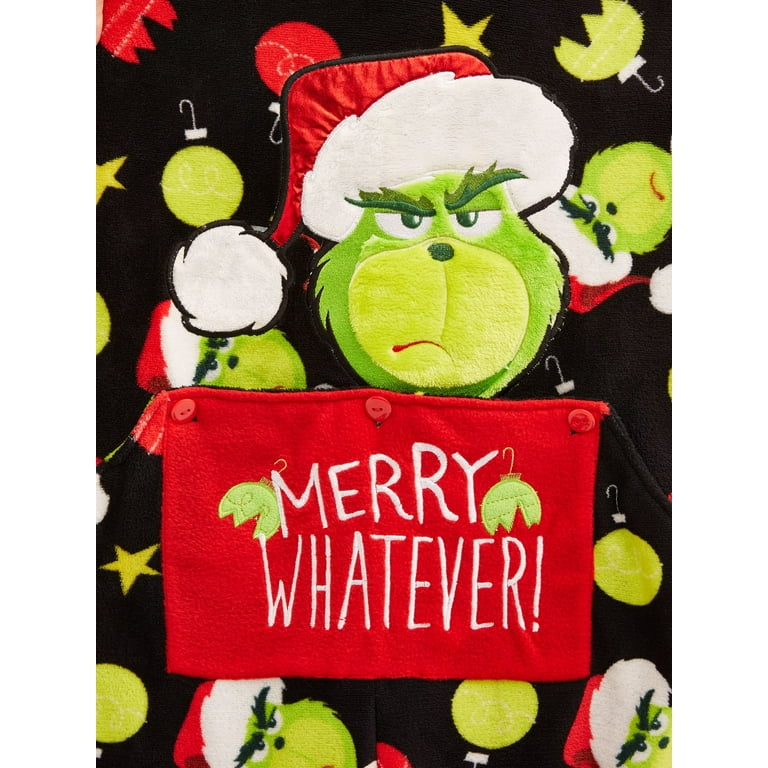 The grinch women's and women's plus drop seat holiday union suit hot sale