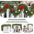 thumbnail image 4 of 6 Ft Artificial Cypress Rattan \u2013 Real Touch Winter Greenery, Cedar Tree Christmas Decorations, Fall Realistic Pine Garland Accessories Indoor for Home Mantle, Holiday Branches Decor(5FT), 4 of 8