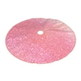 thumbnail image 2 of Bingfone Christmas Tree Skirt Mat Christmas Decoration Interior 36" -Sparkly Pink Glitter, 2 of 6