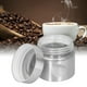 thumbnail image 3 of Tarro Pequeño De Almacenamiento Para Té Y Café De 40g/1,4oz, Bote De Acero Inoxidable Con Tapa De Vidrio Para Nueces, Galletas, Cereales, Mantiene La Frescura, Ideal Para La, 3 of 7