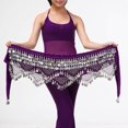 thumbnail image 2 of Maoww Belly Dance Waist Chain Purple Silver, 2 of 9