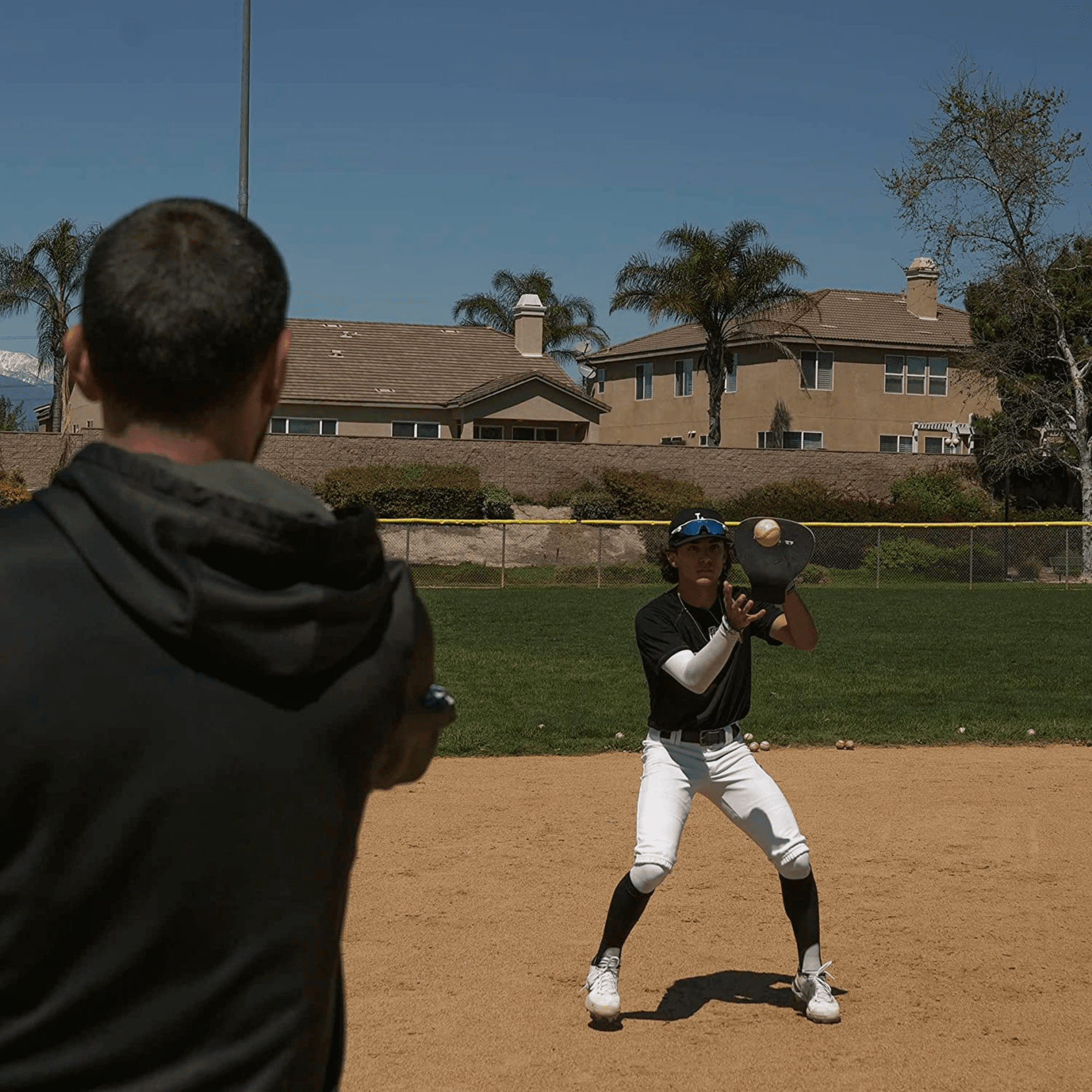 PowerNet Fielder Pro, Angled Wrist Soft Hands Softball Baseball Training Equipment, Baseball Practice Equipment for Fast Transition from Glove to Throwing Hand, Right & Left Hand Universal Fit, 2-PK
