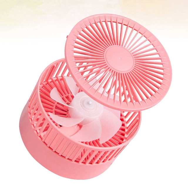 unbranded Ventilador De Mano USB Recargable Rosa Compacto Multifuncional Para Uso En Escritorio