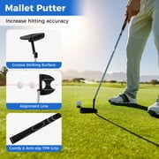 Costway Men's Complete Golf Clubs Package Set 10 Pieces Includes Alloy Driver Gray