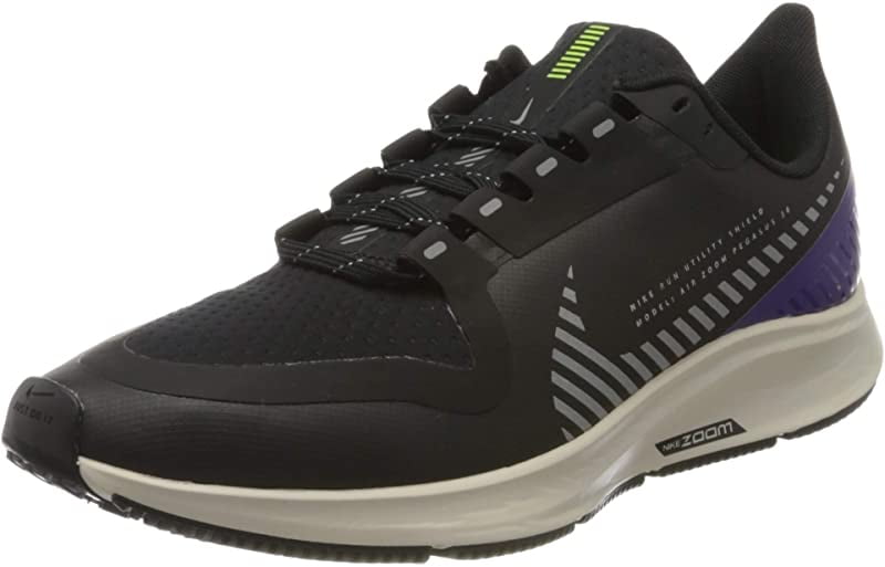 menú reemplazar Paciencia Nike Women's Air Zoom Pegasus 36 Shield Running Shoe, Black/Silver, 5.5  B(M) US - Walmart.com