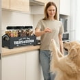 thumbnail image 3 of Cute Dog Treat Jar with Wooden Box, Pet Food Storage Container, 3 of 7