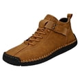 thumbnail image 2 of Women's Handmade Leather Orthopedic Comfy Shoes, Unisex Waterproof Orthopedic Adjustable Walking and Hiking Sneakers, Slip-On Soft Comfort Support Boots, 2 of 7