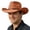 F-1012Khaki, variant on Mens Cowboy Hat Solid Color Wide Brim Ethnic Style Fashion Comfortable Lightweight Cap For Stage Performance And Theme Party,Beige,One Size