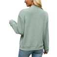 thumbnail image 7 of Wevis Women's Zip Up Fall Jacket, Long Sleeve Ribbed Knit Autumn Cardigan, Casual Loose Lightweight Sweater Coat, 7 of 7