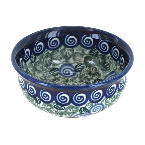 Blue Rose Polish Pottery Seaside Swirl Small Bowl