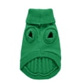 thumbnail image 4 of Stripe Dog Vest Fleece Mountaineer Coat Warm Windproof Polyester Jacket for 2-30 Lbs All Seasons Outdoor Pet Apparel,Green Size XL, 4 of 9