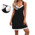 thumbnail image 4 of Antinious Womens Sleeveless V-Neck Lace With Built In Pad Pleated Summer Dresses, 4 of 5