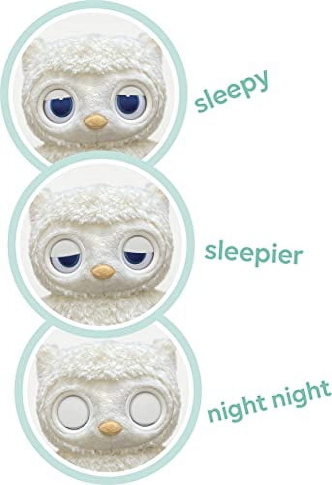 GUND Sleepy Eyes Owl Plush Sleep Soother with Night Light & Sound Machine for Babies, 8”