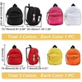 thumbnail image 2 of 6pcs Mini Backpacks 6 Styles Small Zipper School Bags Cute Zipper Backpack Tiny School Supplies Backpack for DIY Keychain Phone Ornament School Prizes Crafts Making Decorations, 2 of 6