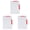 Red*3, variant on Plastic Folders, A4 Rotatable Double Pull Rod Folder, for office Contract Sorting, Student Exam Paper Arrangement, Home File Collation and Business Meeting Material Organizing (White)