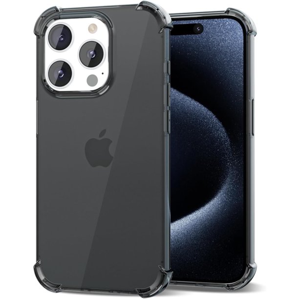 Svanove Funda para iPhone 15 Pro Max Transparente, Funda Protectora de Silicona Transparente con Diseño para Mujer Girly Cute Simple, Delgada, Slim Fit, Suave y Flexible TPU a Prueba de Golpes, Transp