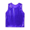 thumbnail image 4 of CHICTRY Kids Boys Girls Metallic Sleeveless Tank Top Athletic Gymnastic Vest Tops Activewear,Sizes 1-18, 4 of 6