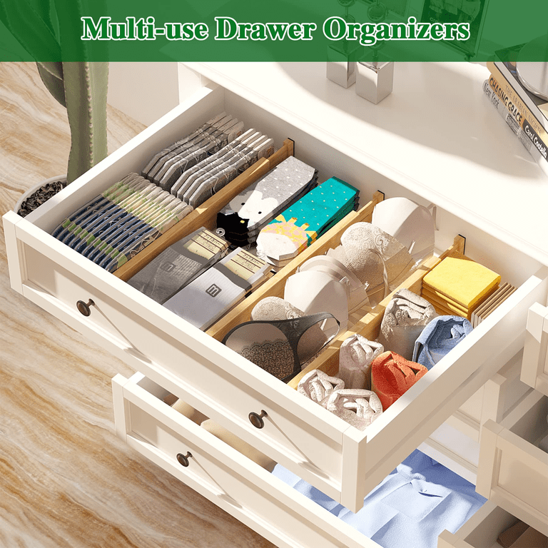 Organizer Set SpaceAid And Labels, Kitchen Adjustable Drawer Organizers, Expandable Organization For Home, Office, Dressers, 4 Dividers With 9 Inserts (17-22 In Bamboo Drawer Dividers With Inserts Organizer Set SpaceAid And Labels, Kitchen Adjustable Drawer Organizers, Expandable Organization For Home, Office, Dressers, 4 Dividers With 9 Inserts (17-22 In Bamboo Drawer Dividers With Inserts