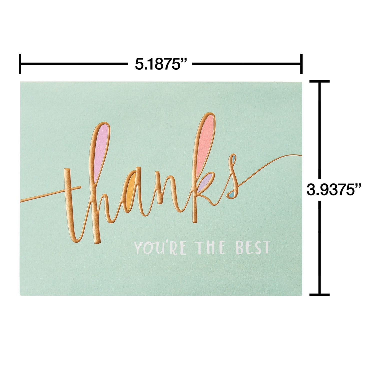 American Greetings Thank You Stationery with Envelopes, You're the Best (20-Count)
